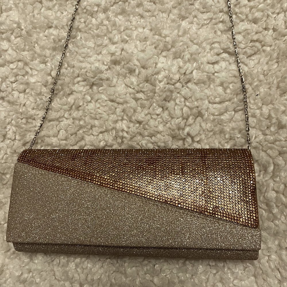 Fashionable bag, Sparke Gold  10x5